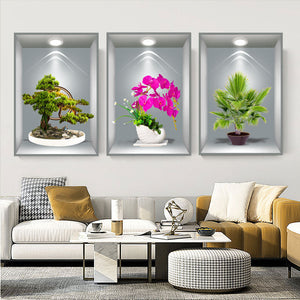 🌹 🌹Pack de 3 Tableaux 3D de décoration murale 🌹 🌹