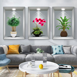 🌹 🌹Pack de 3 Tableaux 3D de décoration murale 🌹 🌹