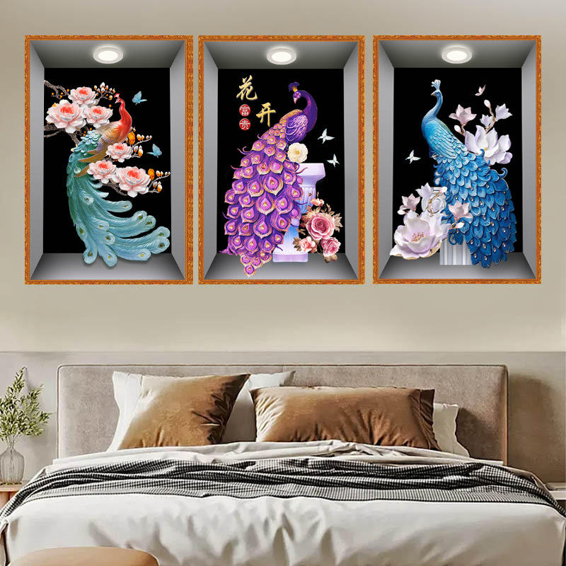 🌹 🌹Pack de 3 Tableaux 3D de décoration murale 🌹 🌹