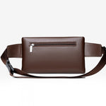 Load image into Gallery viewer, SAC DE POITRINE À BANDOULIÈRE EN CUIR POUR HOMMES
