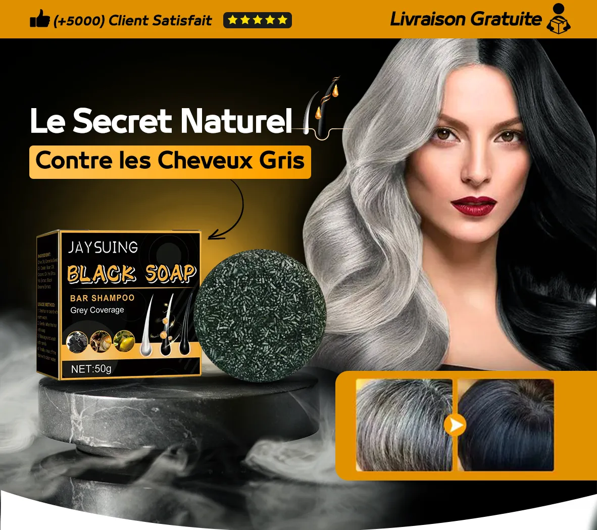 Le secret naturel contre les cheveux gris