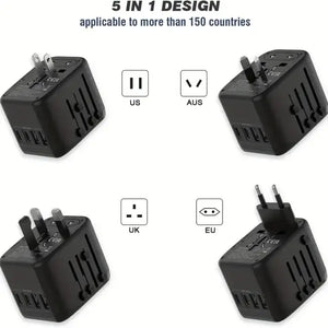 Adaptateur de Voyage Universel 2025 – USB Type-C PD sn