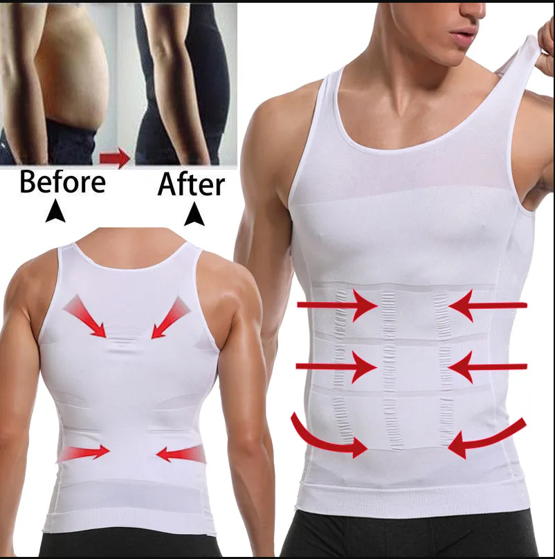 Slimfit™ Chemise Gilet Amincissante pour Homme