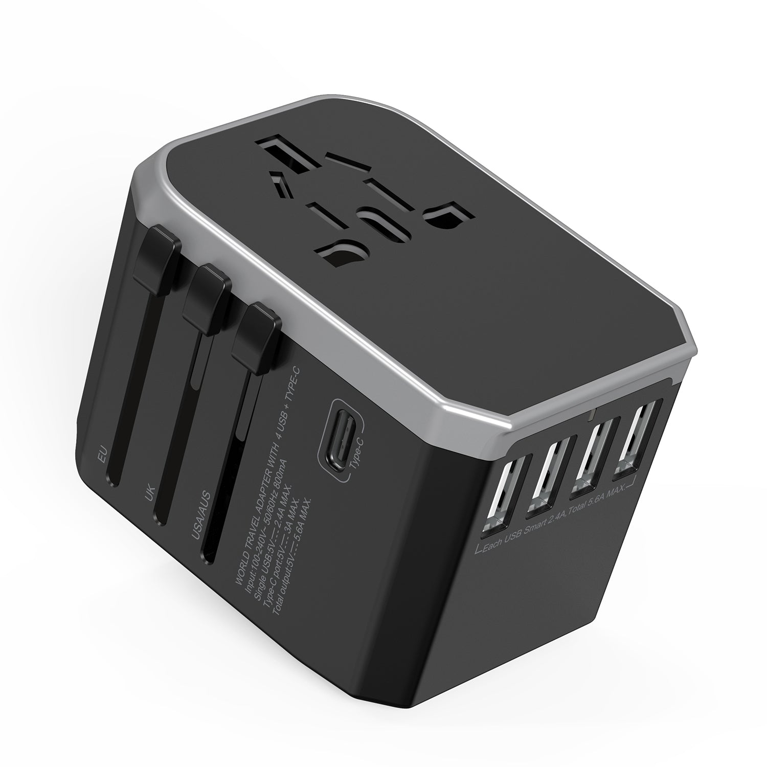 Adaptateur de Voyage Universel 2025 – USB Type-C PD sn