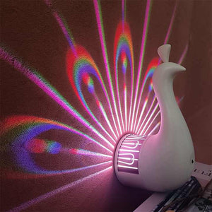 🦚 Lampe de Projection 3D Paon