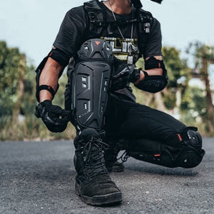Motowolf™ :🛡️ Ensemble de Protection Moto & Cyclisme (2 genouillères et 2 coudières)