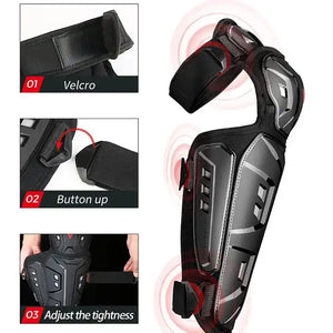 Motowolf™ :🛡️ Ensemble de Protection Moto & Cyclisme (2 genouillères et 2 coudières)