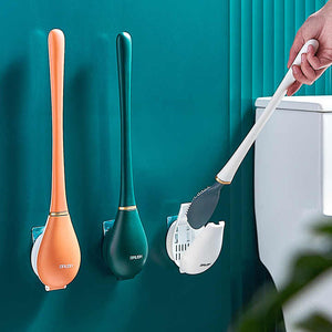 Modern Home Brosse de toilette en silicone flexible