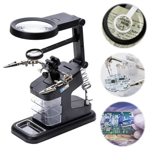 Fer à souder avec loupe LED – Précision et Sécurité pour Tous Vos Projets