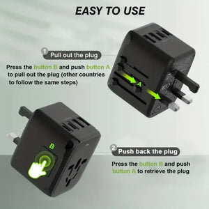 Adaptateur de Voyage Universel 2025 – USB Type-C PD sn