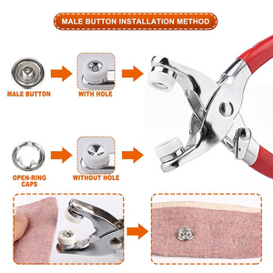 Kit d'attaches à pression en métal – BRK