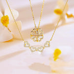 Load image into Gallery viewer, Ouabahas™ - Collier Trèfle en Forme de Cœur : Symbole de Chance et d&#39;Amour
