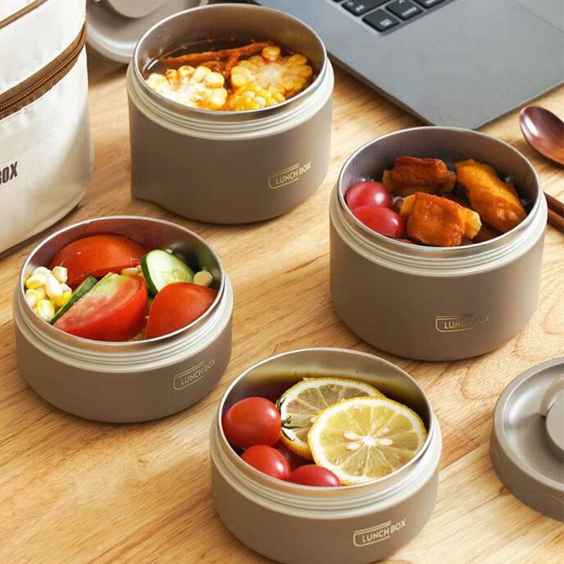 Lunch Box Isothermique en Acier Inoxydable ( 4 Pièces )