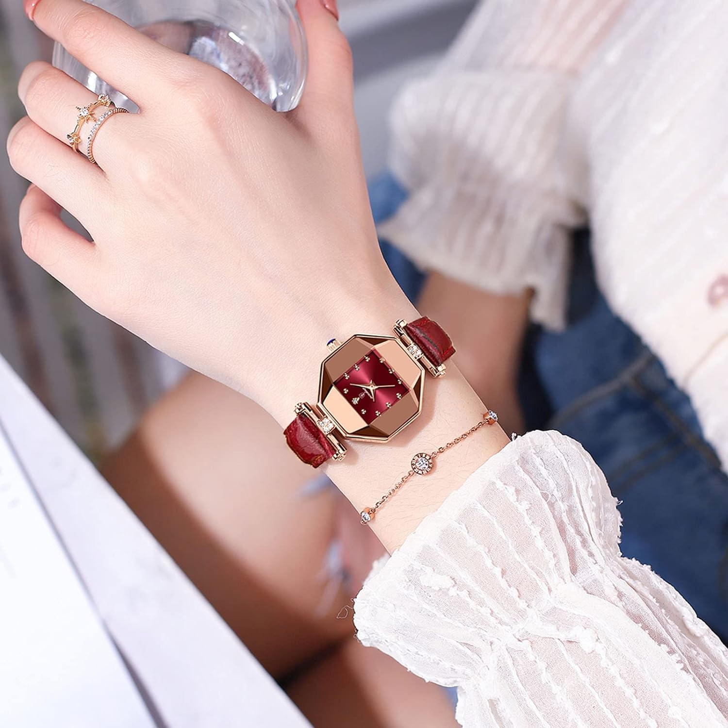 Montre en cuir de luxe pour femme YDE