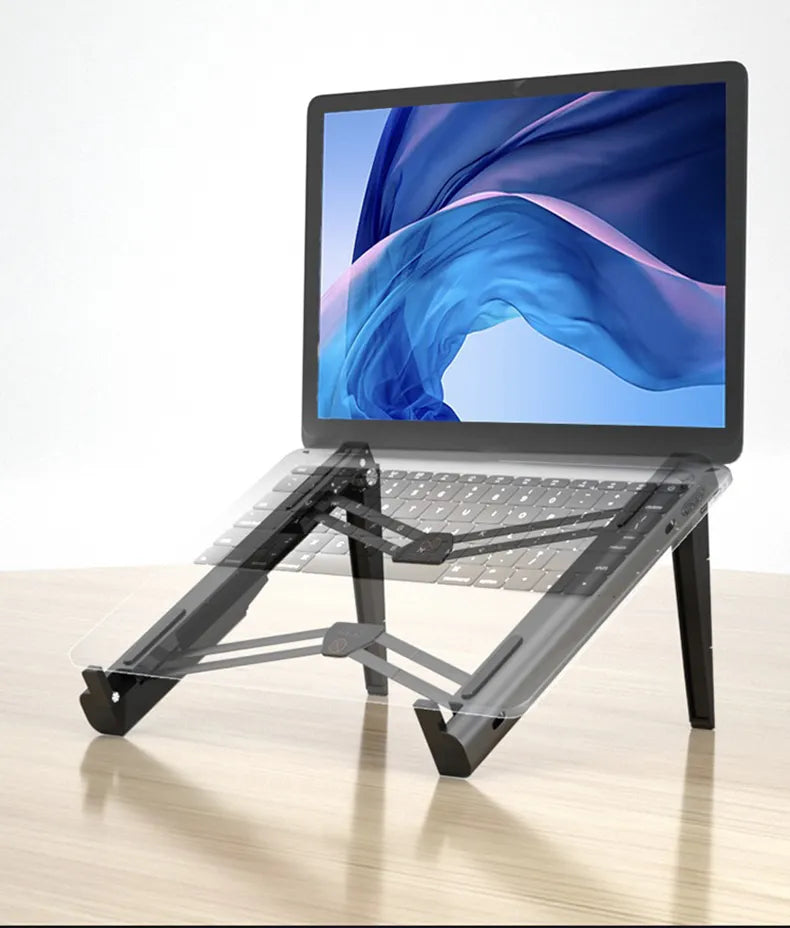 Support pour ordinateur portable avec hub USB intégré