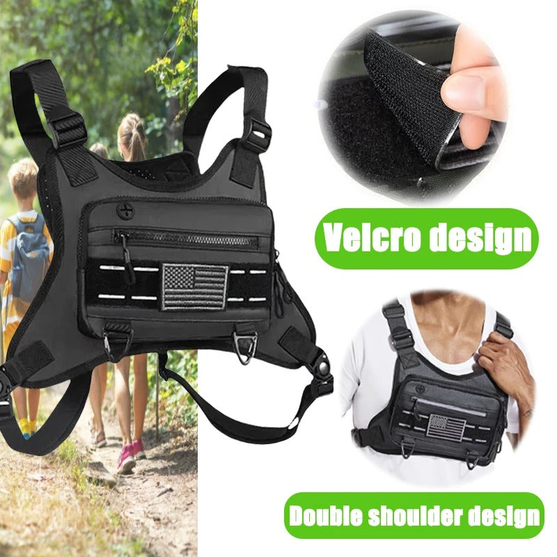 Sac de poitrine de sport antivol pour hommes