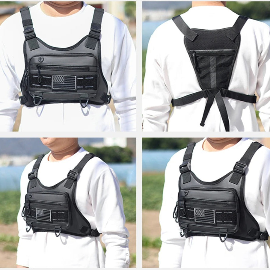 Sac de poitrine de sport antivol pour hommes