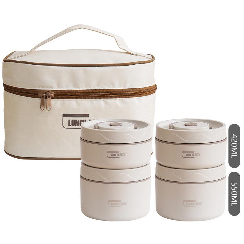 Lunch Box Isothermique en Acier Inoxydable ( 4 Pièces )